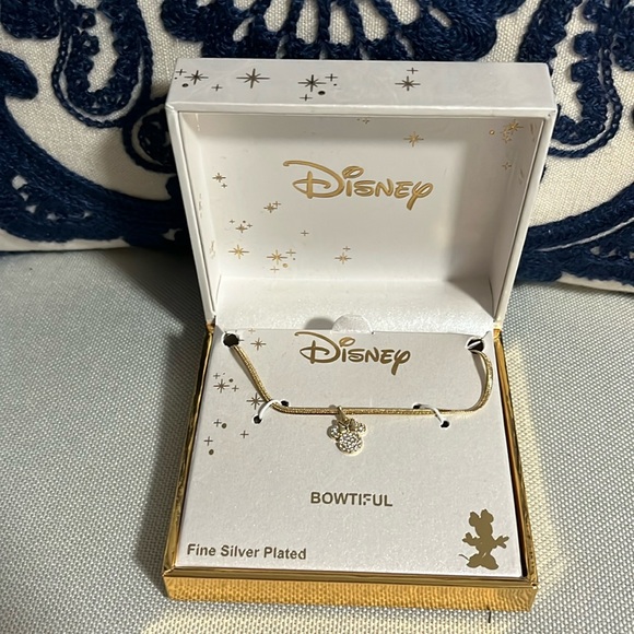 Disney Jewelry - - Minnie Mouse silver plated necklace